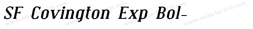 SF Covington Exp Bol字体转换